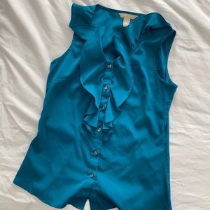 Turquoise Banana Republic blouse